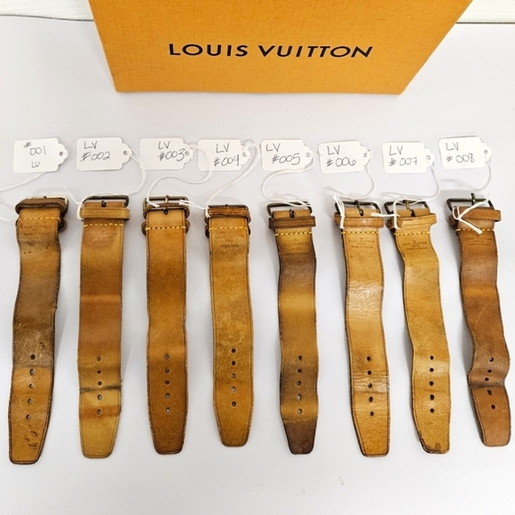 Louis Vuitton Authentic Powanie Vachetta Leather Luggage Strap in Tan - Picture 3 of 13